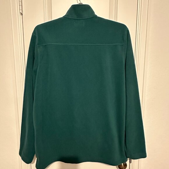 Croft & Barrow Mens XL Teal Fleece Pullover Jacket 1/4 Zip Polyester - Picture 2 of 10